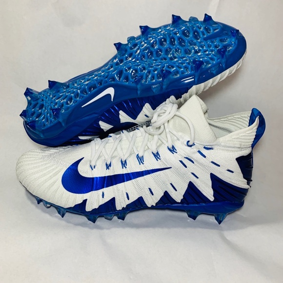 871519-104 Nike Alpha Menace Elite Football Cleats White Royal Blue SZ